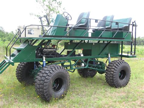 Automatic transmission and a 350 motor that runs great and is quiet. . Swamp buggy for sale